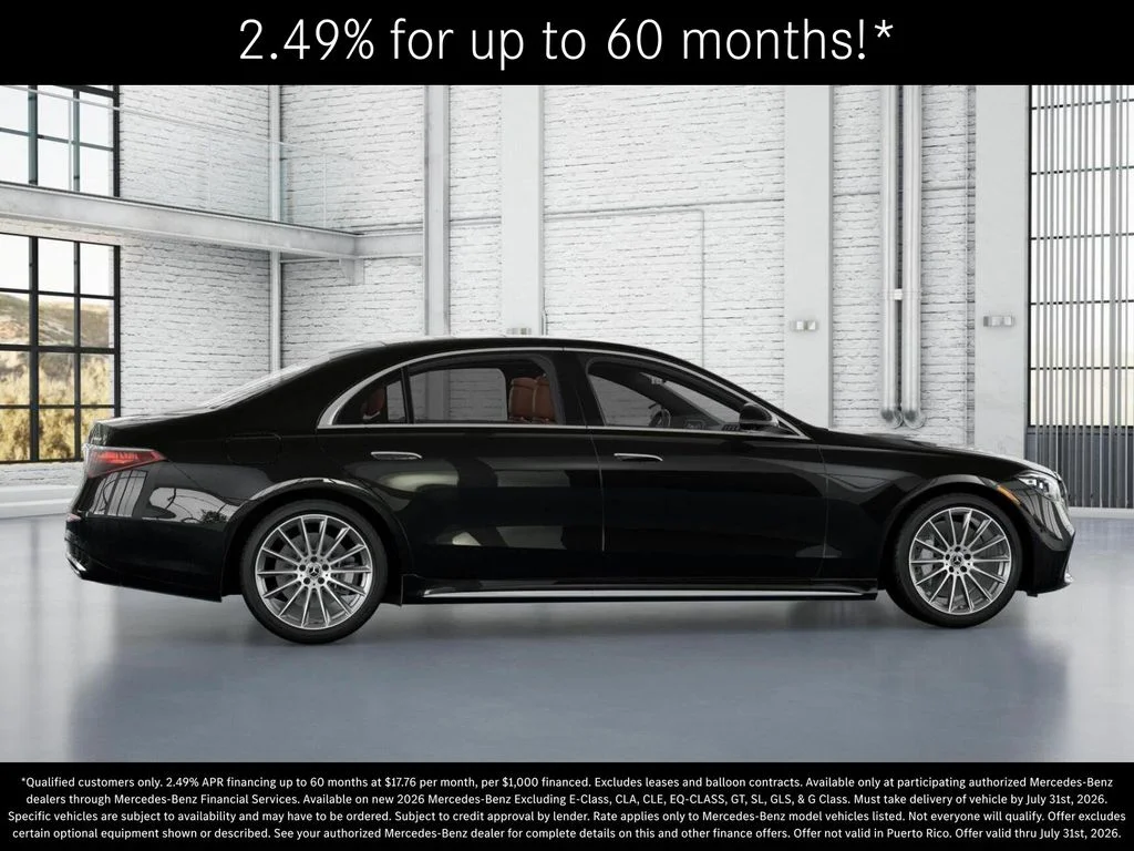 New 2026 Obsidian Black Metallic Mercedes-Benz S 580 image 17