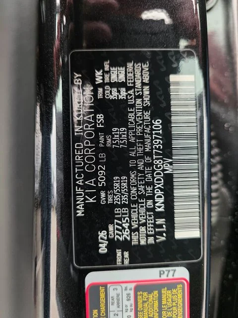 New 2026 Fusion Black Kia SX-Prestige image 29