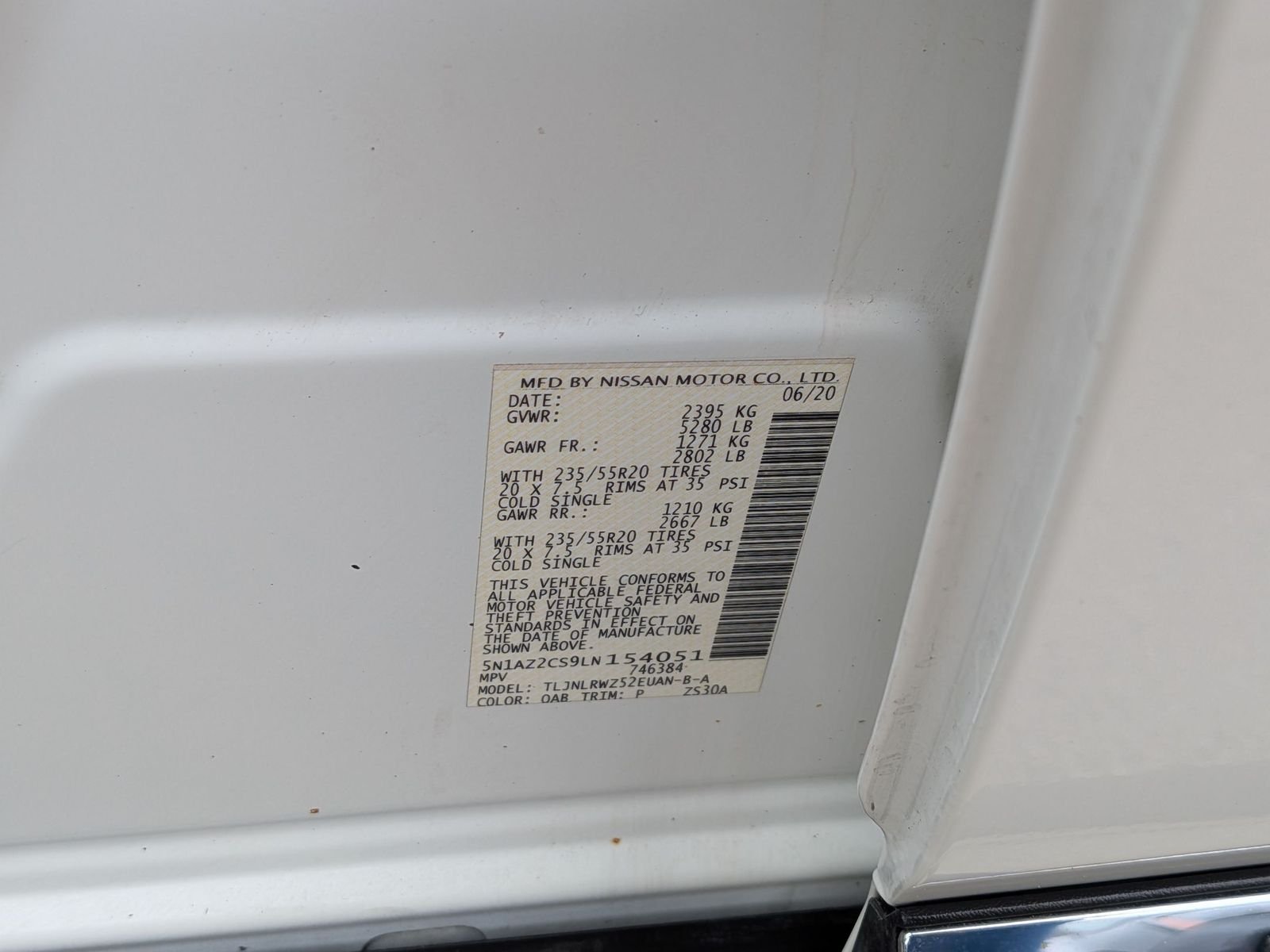 Certified Used 2020 Pearl White Nissan SL image 39
