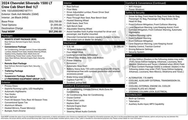 Used 2024 Dark Ash Metallic Chevrolet LT image 37