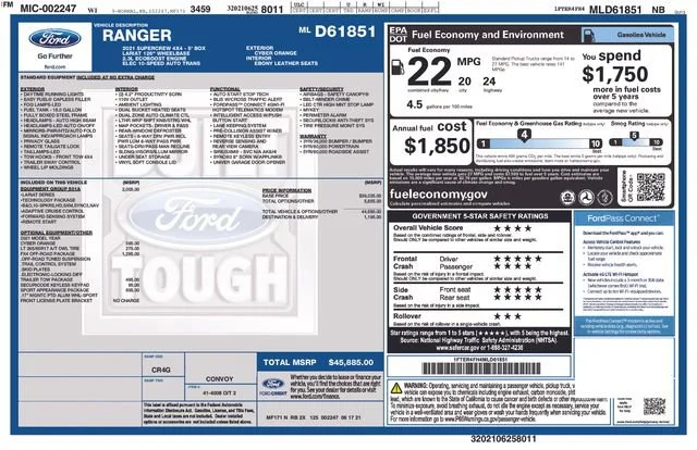 Used 2021 Orange Ford XL image 5