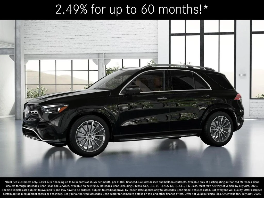 New 2026 Obsidian Black Metallic Mercedes-Benz GLE 580 image 37
