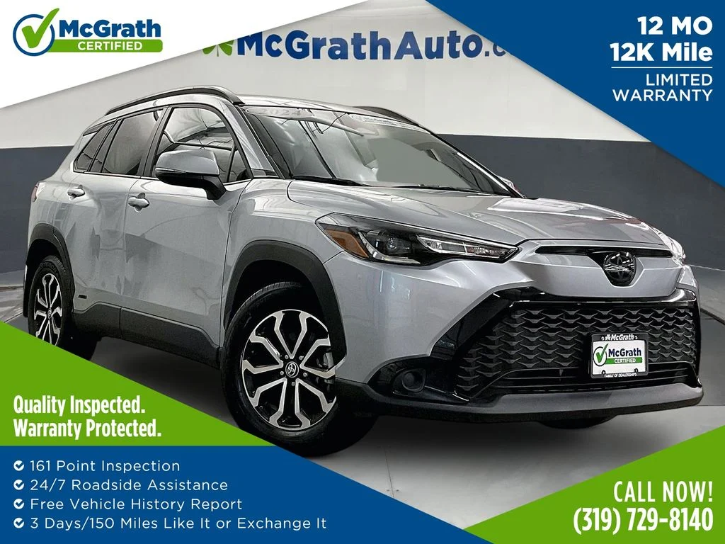 Used 2024 Silver Toyota Hybrid SE image 1