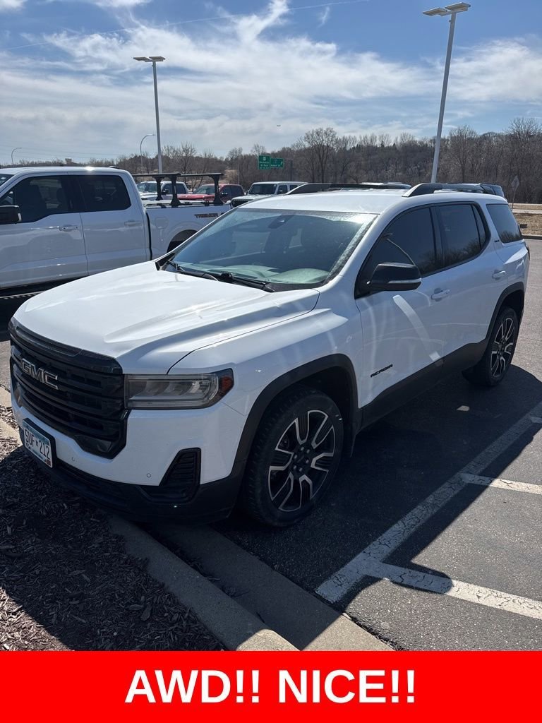 Used 2021 GMC Acadia SLE with VIN 1GKKNRLS4MZ100541 for sale in Inver Grove Heights, Minnesota