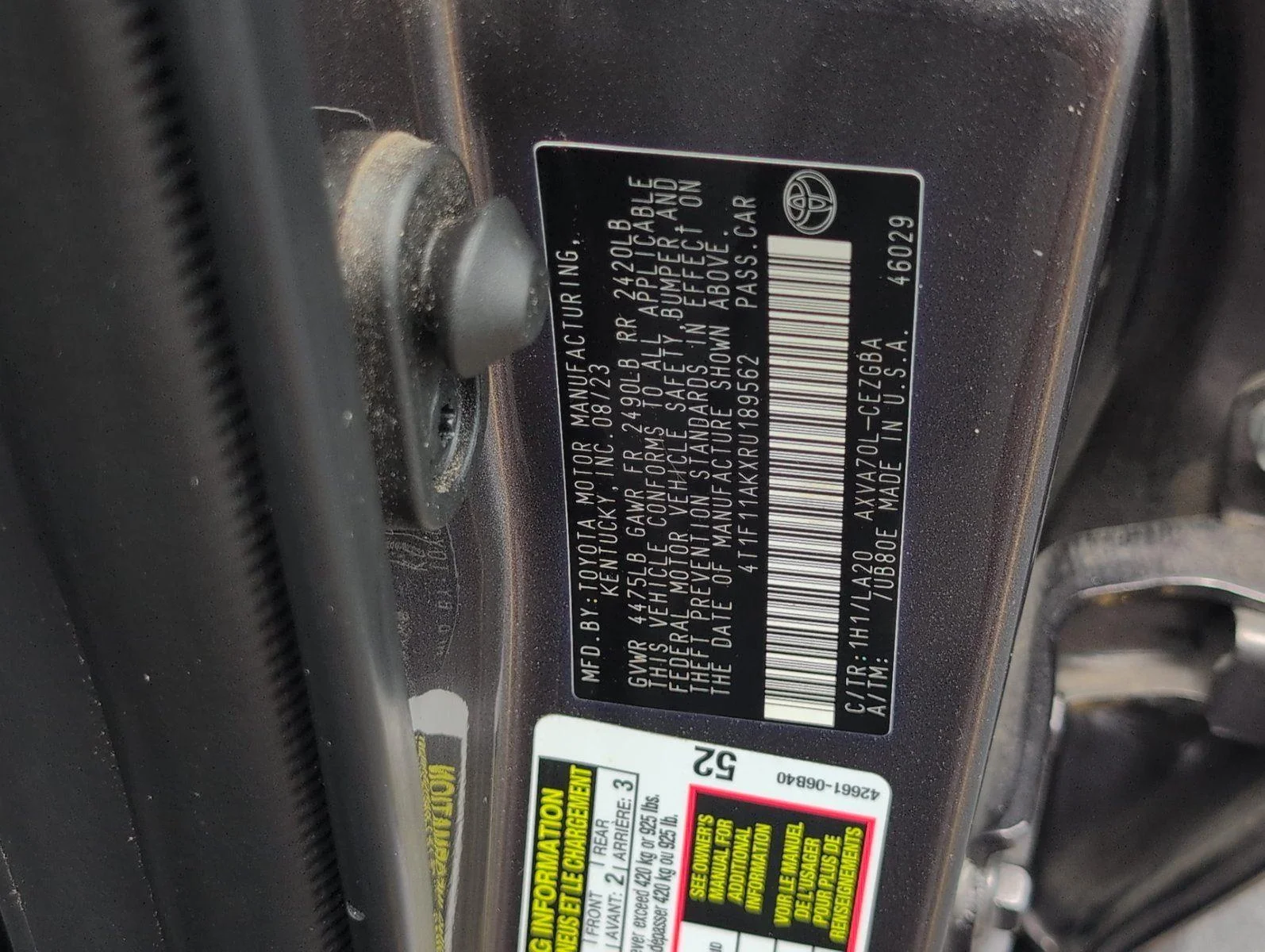 Used 2024 Predawn Gray Mica Toyota XLE image 15