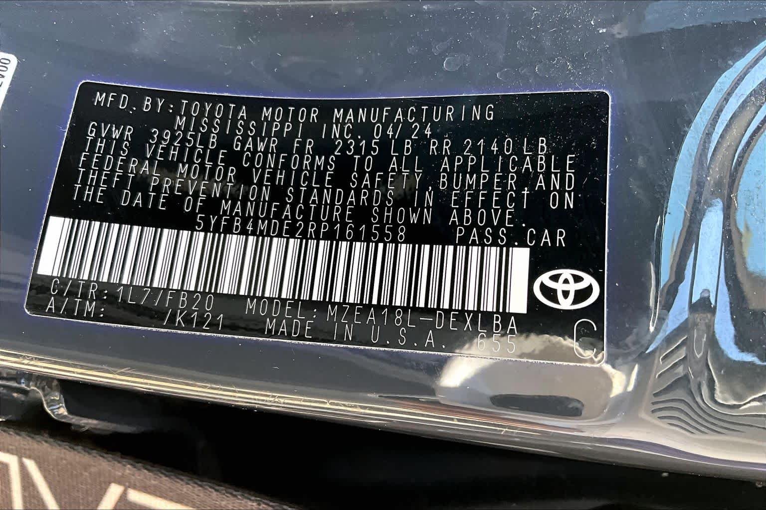 Used 2024 Underground Toyota LE image 33