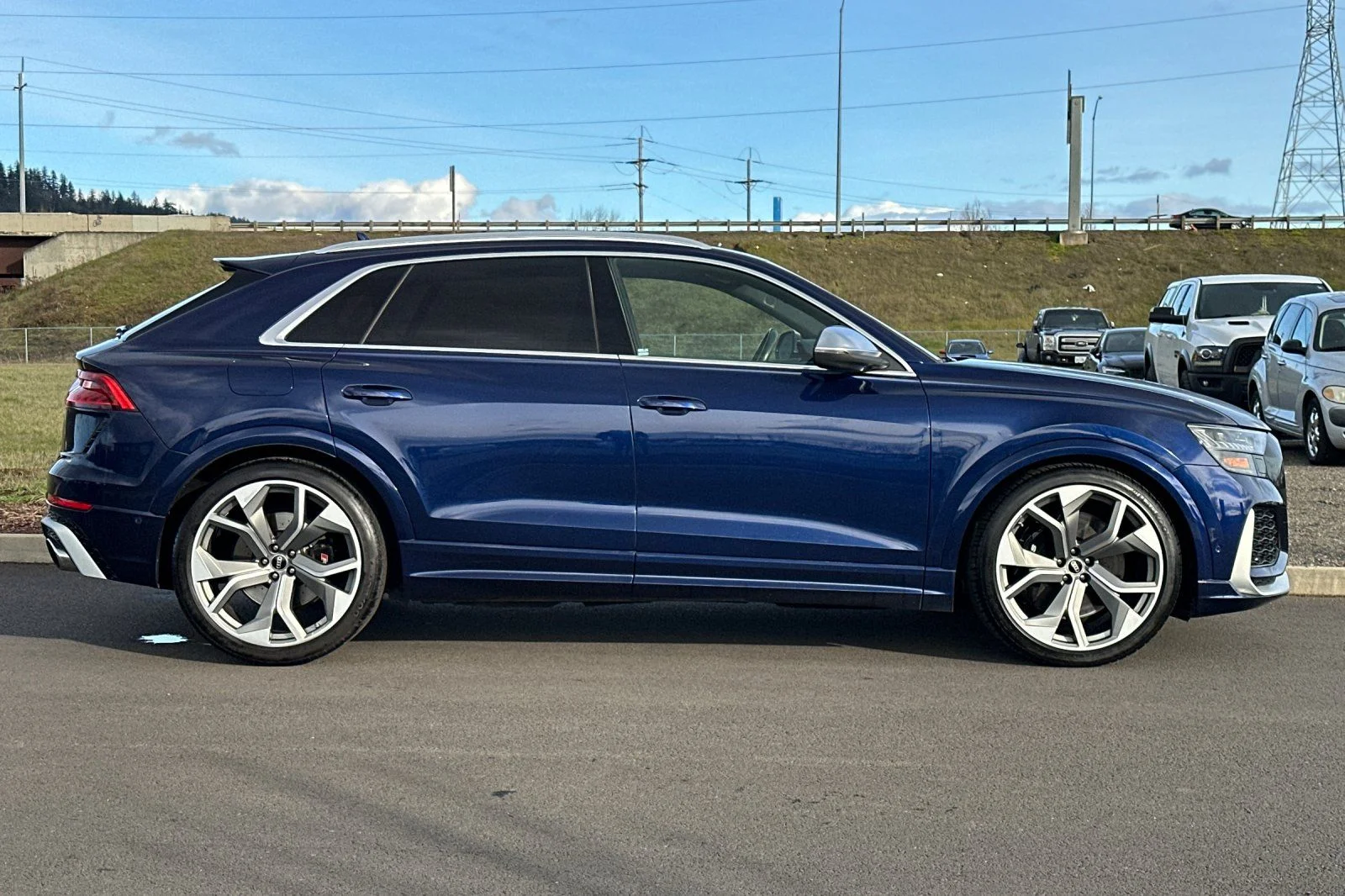 Used 2021 Blue Audi 4.0T image 2