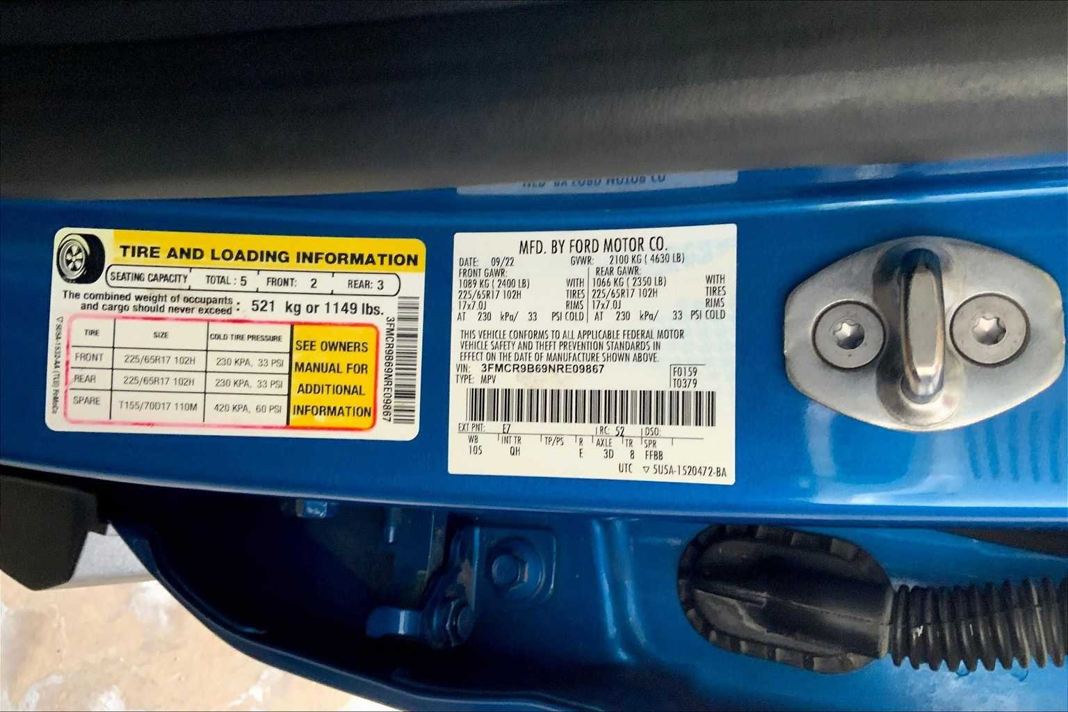 Certified Used 2022 Velocity Blue Metallic Ford Big Bend image 35