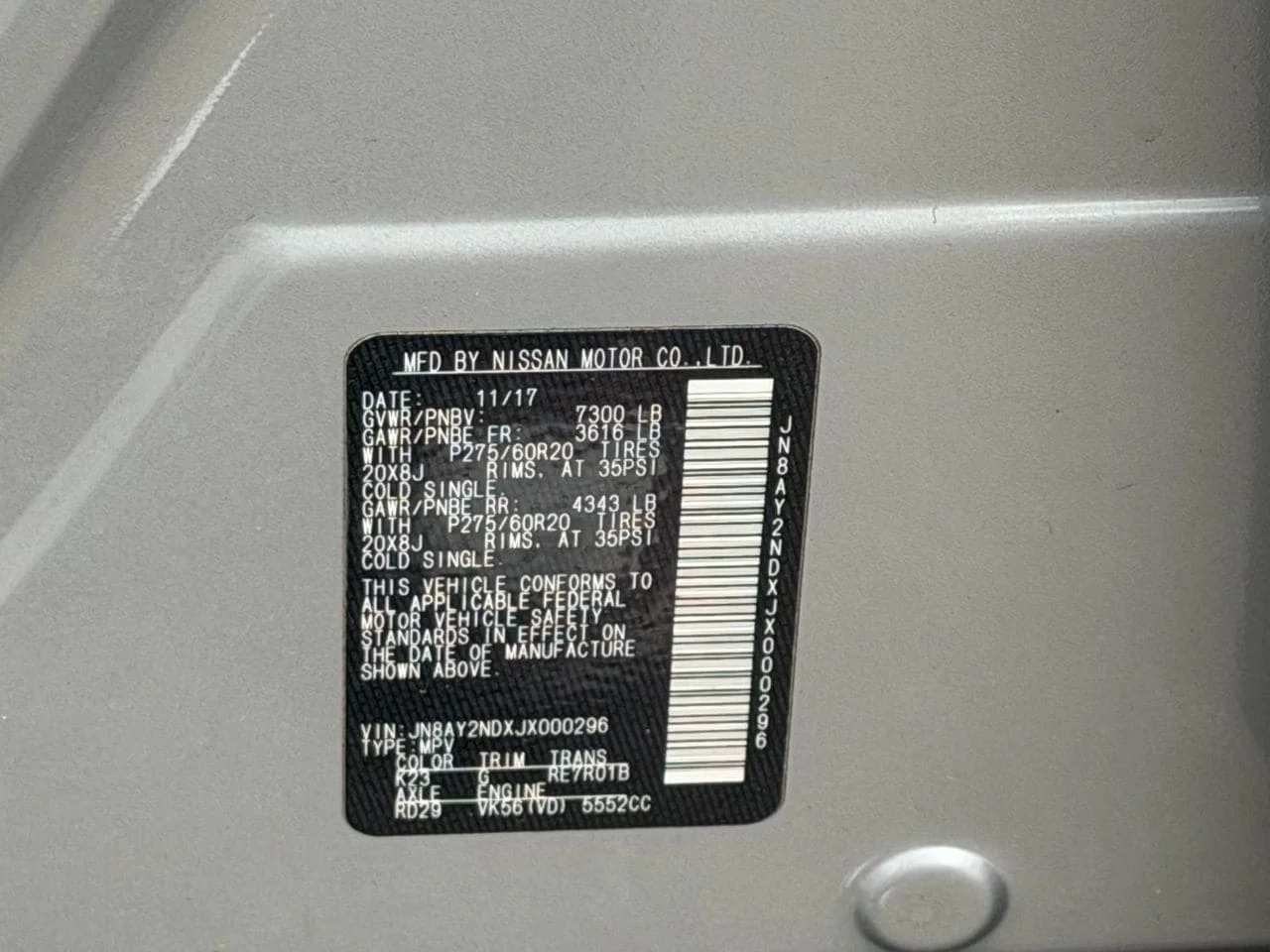 Used 2018 Brilliant Silver Nissan SL image 32