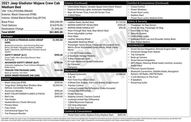 Used 2021 Black Jeep Mojave image 22