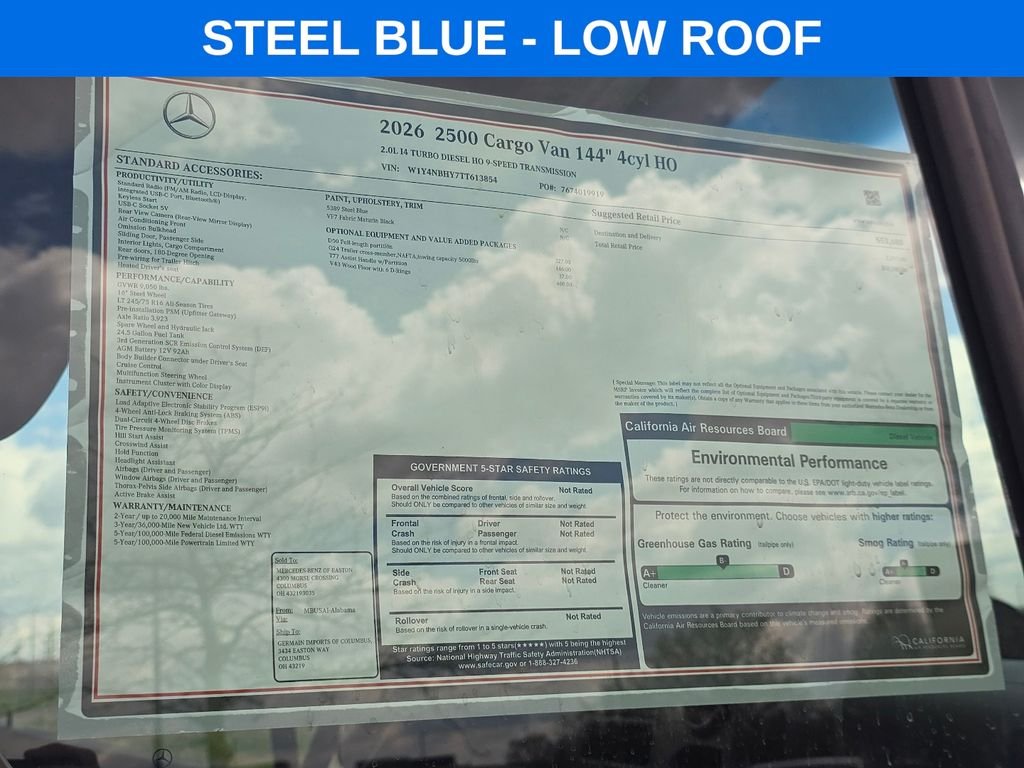 New 2026 Steel Blue Mercedes-Benz Cargo 144 WB image 25