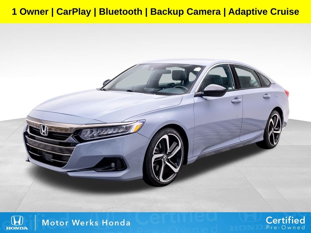 Certified Used 2022 Gray Pearl Honda Sport image 1
