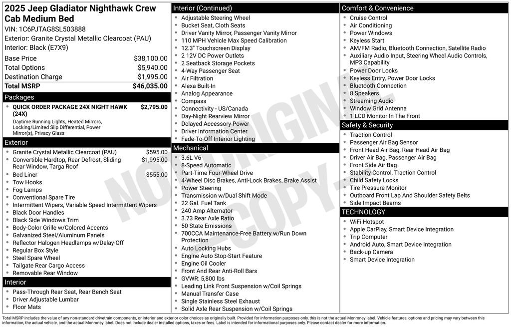 Used 2025 Gray Jeep Nighthawk image 3