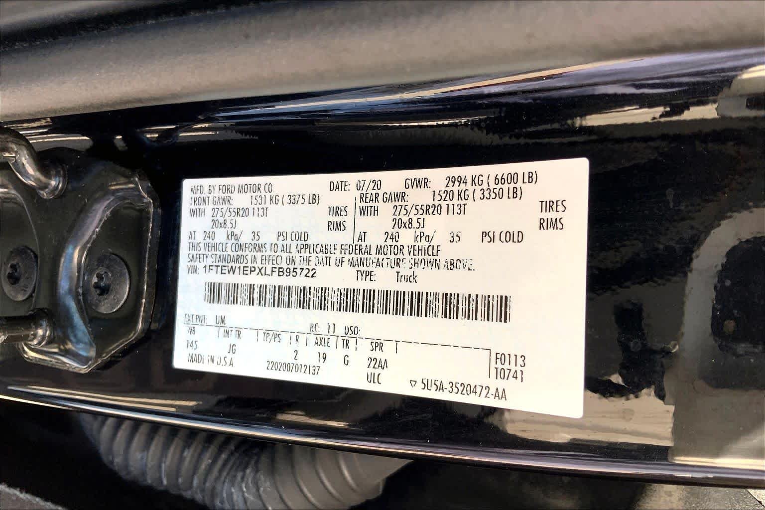 Used 2020 Agate Black Metallic Ford XL image 34