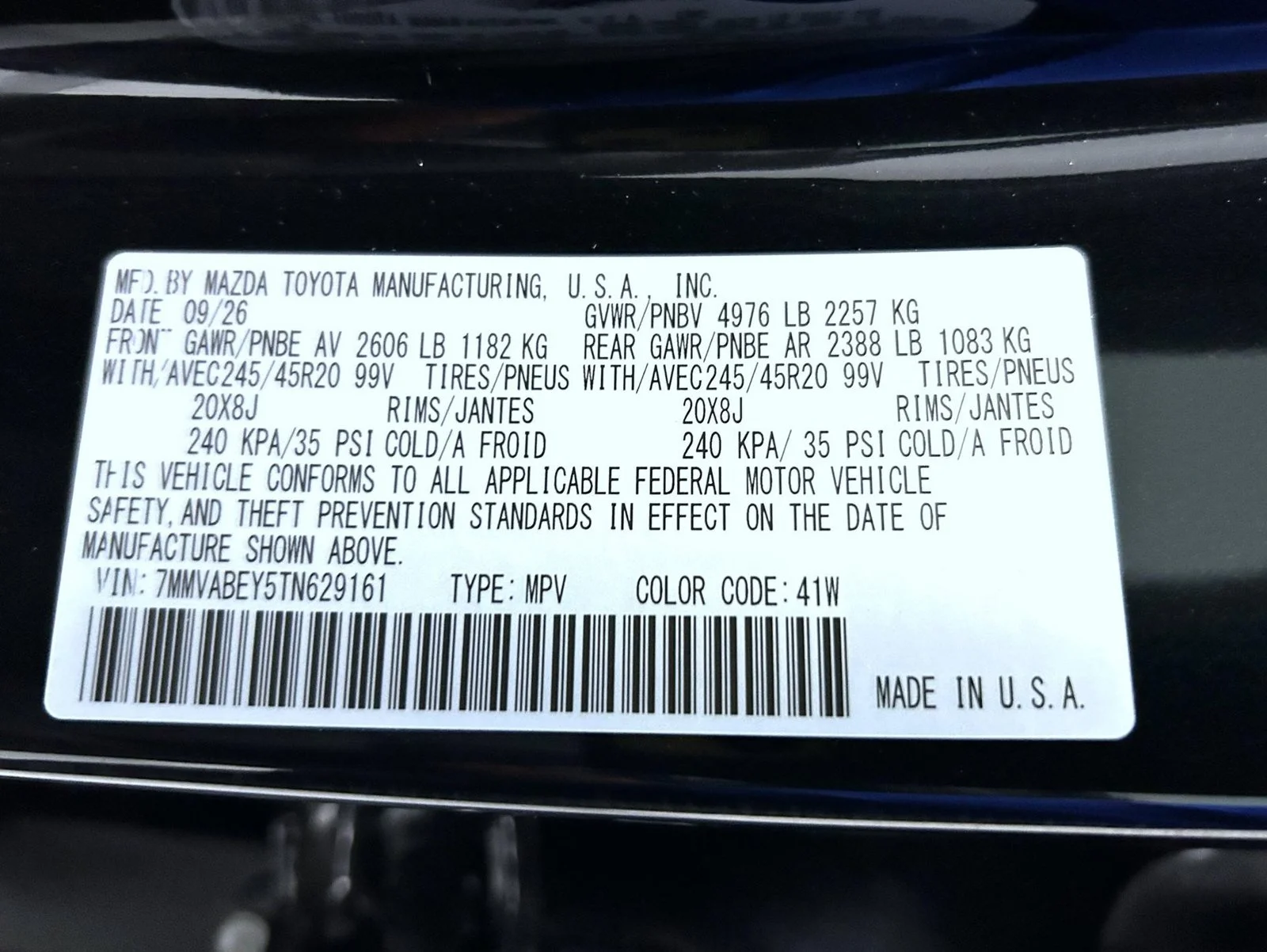 New 2026 Jet Black Mica Mazda 2.5 Turbo Premium Plus AWD image 26