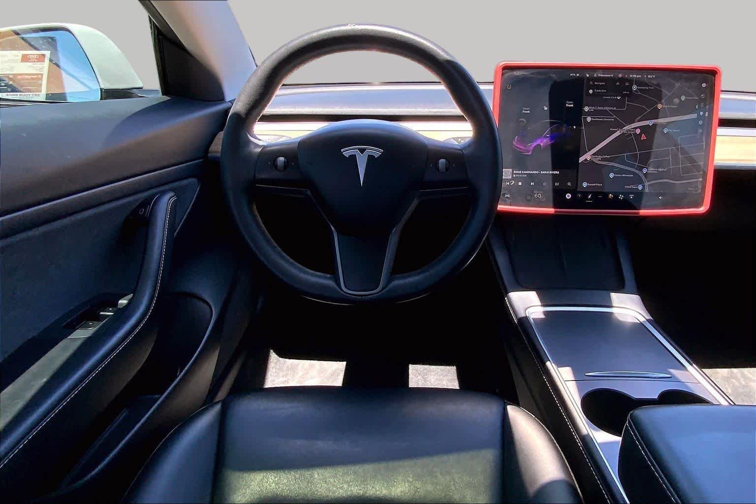 Used 2021 Pearl White Multi-Coat Tesla Standard Range Plus image 5
