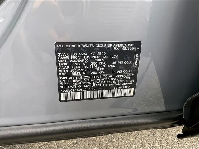 New 2026 Gray Volkswagen SE w/Technology image 10