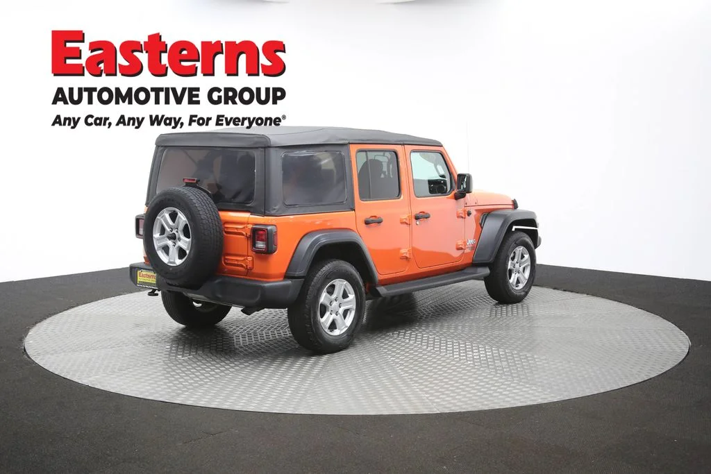 Used 2018 Orange Jeep Unlimited Sport S image 39