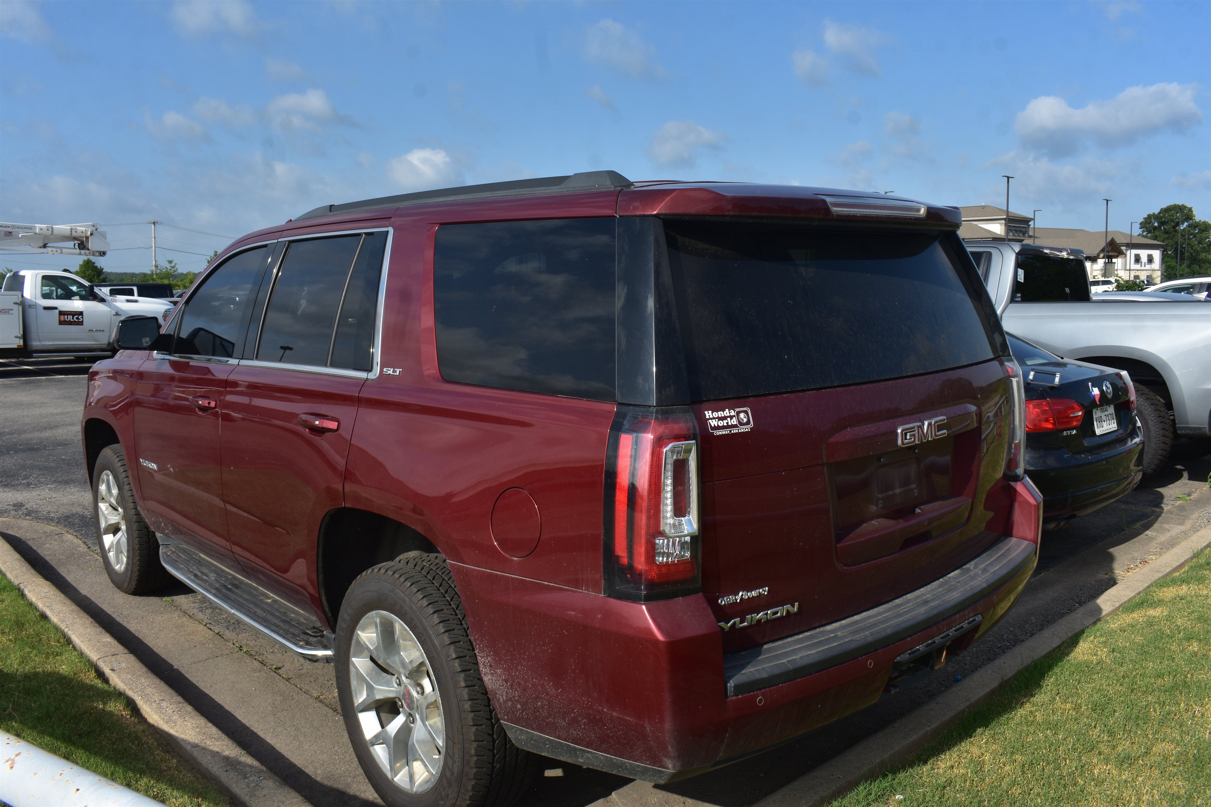 Used 2016 Crimson Red Tintcoat GMC SLT image 6