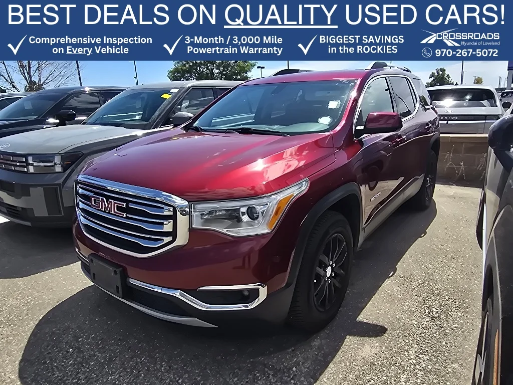 Used 2018 Crimson Red Tintcoat GMC SLT image 1