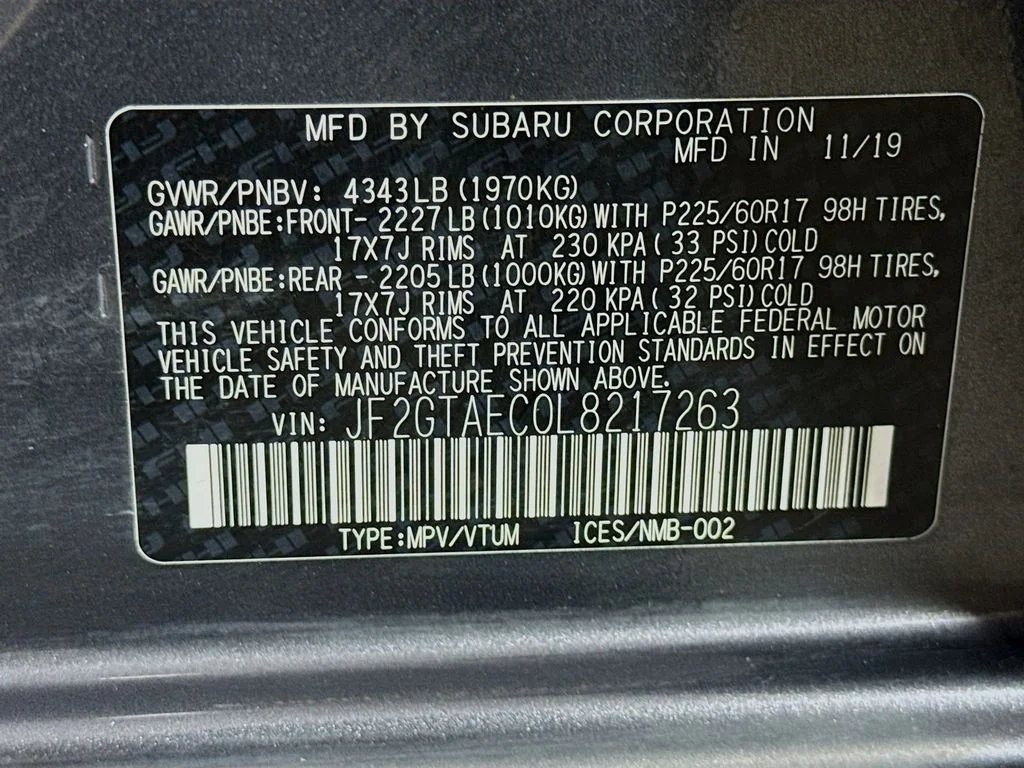 Used 2020 Gray Subaru Premium image 40