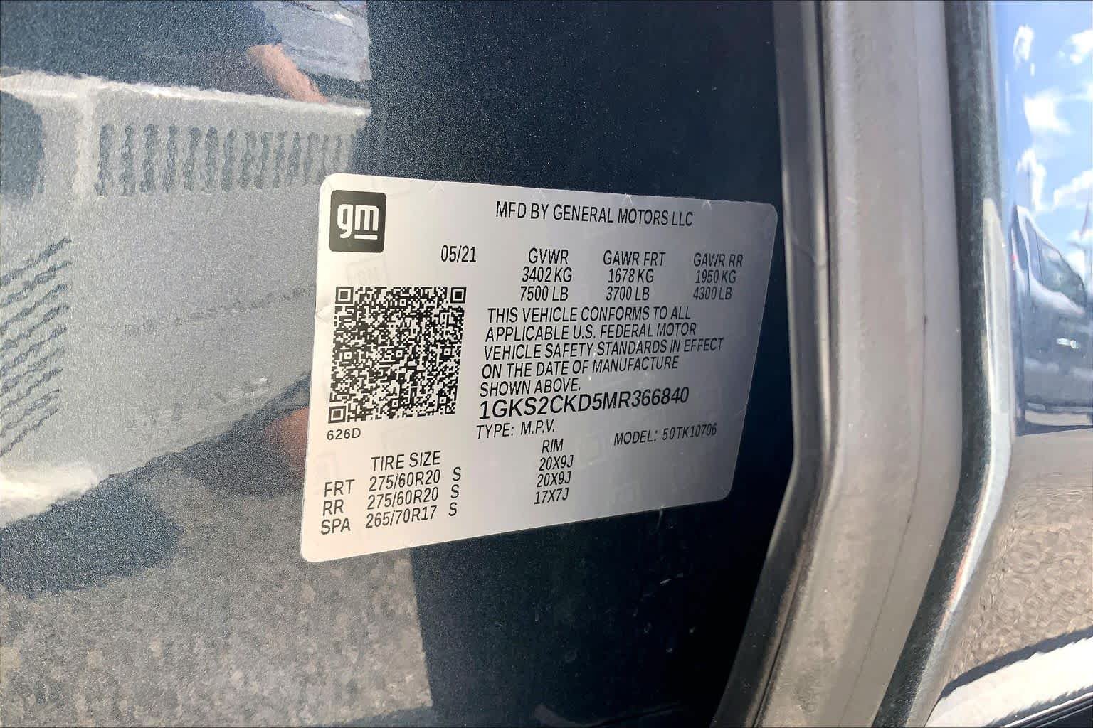 Used 2021 Dark Sky Metallic GMC AT4 image 69