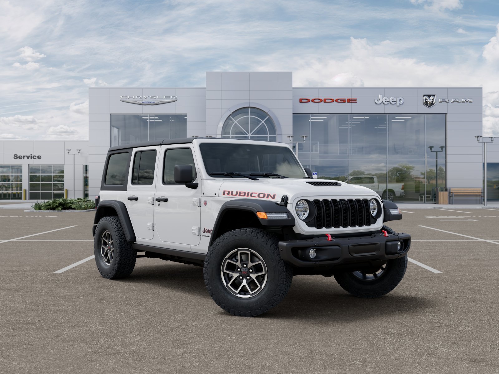 New 2026 Bright White Clear-Coat Exterior Paint Jeep Rubicon image 43