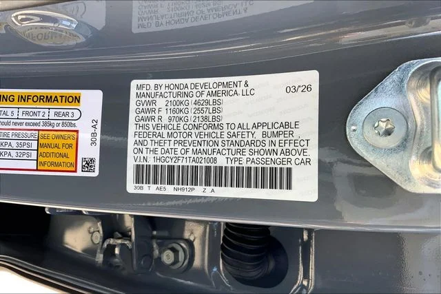 New 2026 Urban Gray Pearl Honda Sport-L Hybrid image 13