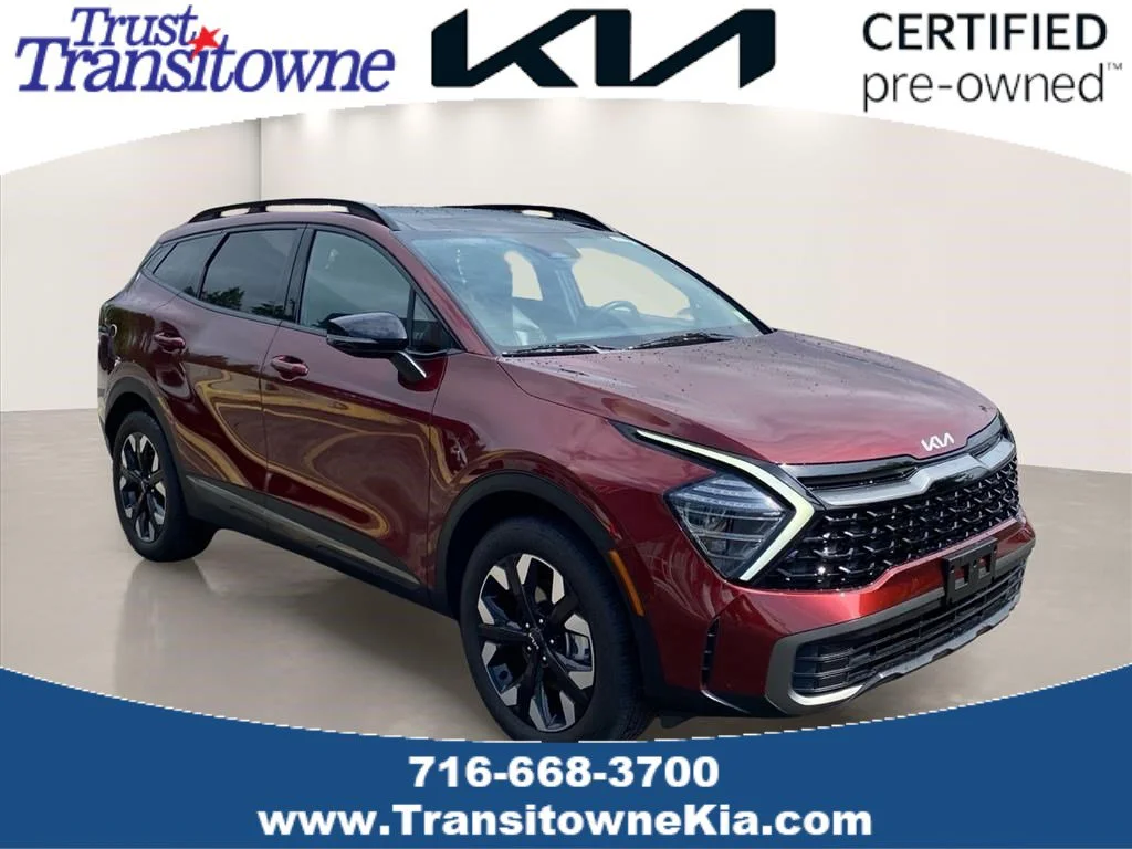 Certified Used 2024 Dawning Red Kia X-Line image 1