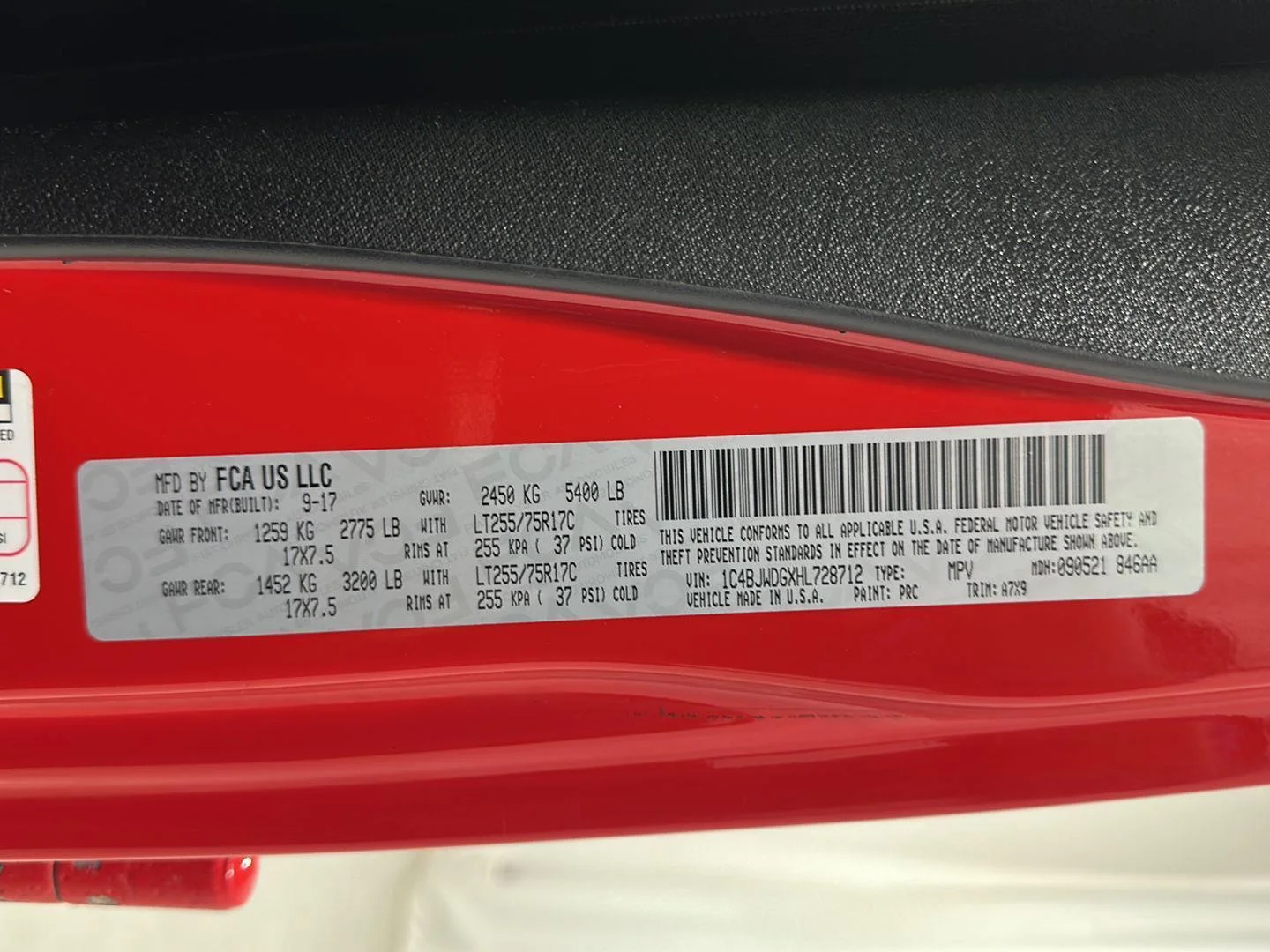 Used 2017 Firecracker Red Clearcoat Jeep Willys Wheeler image 24