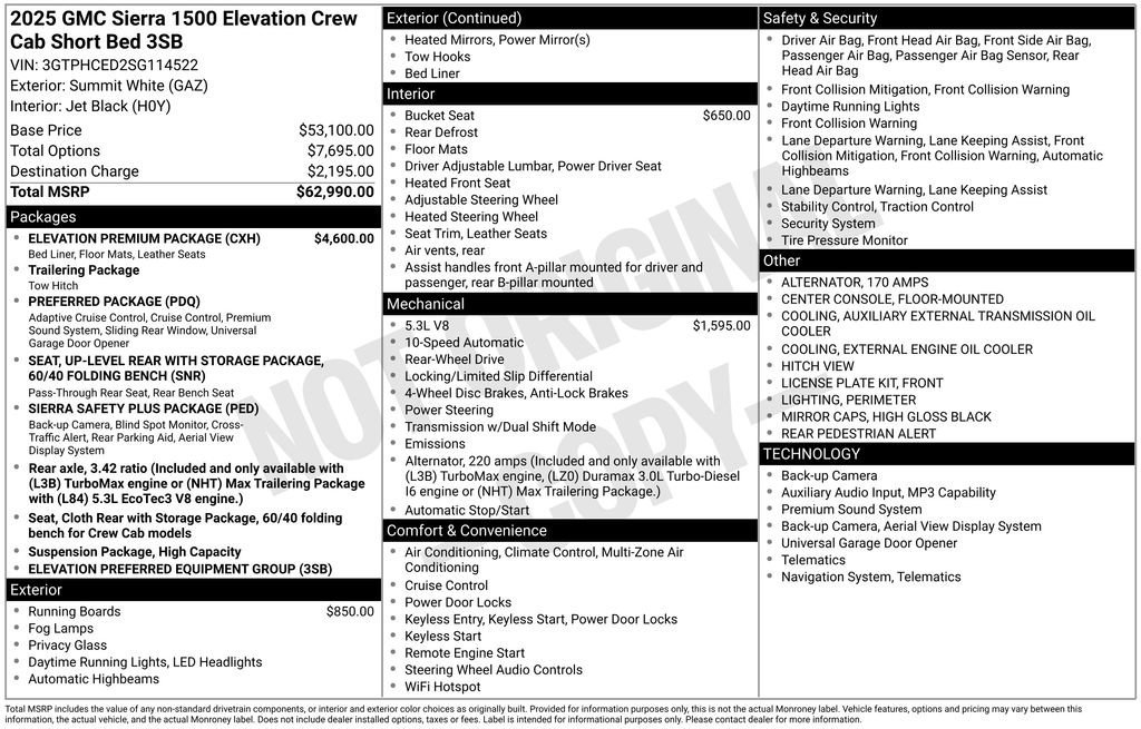 2025 GMC Sierra 2WD Crew Cab Short Box Elevation's photo