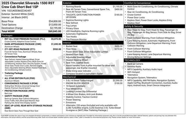 Used 2025 White Chevrolet RST image 14
