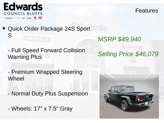 New 2026 Black Jeep Sport S image 16