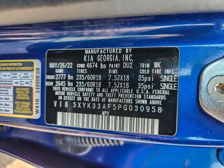 Used 2023 Blue Kia EX image 22