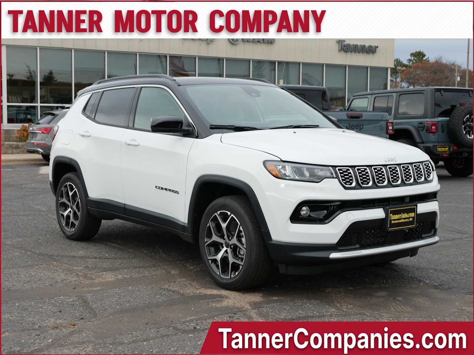 Bright White Clear-Coat Exterior Paint 2026 Jeep Compass Limited 4WD SUV / Crossover Four-Wheel Drive
