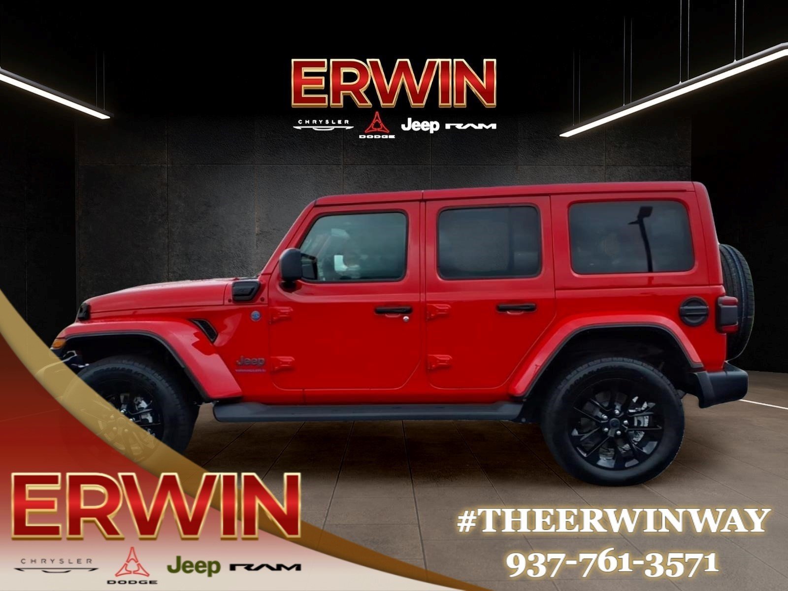 Used 2025 Red Jeep Sahara 4xe image 4