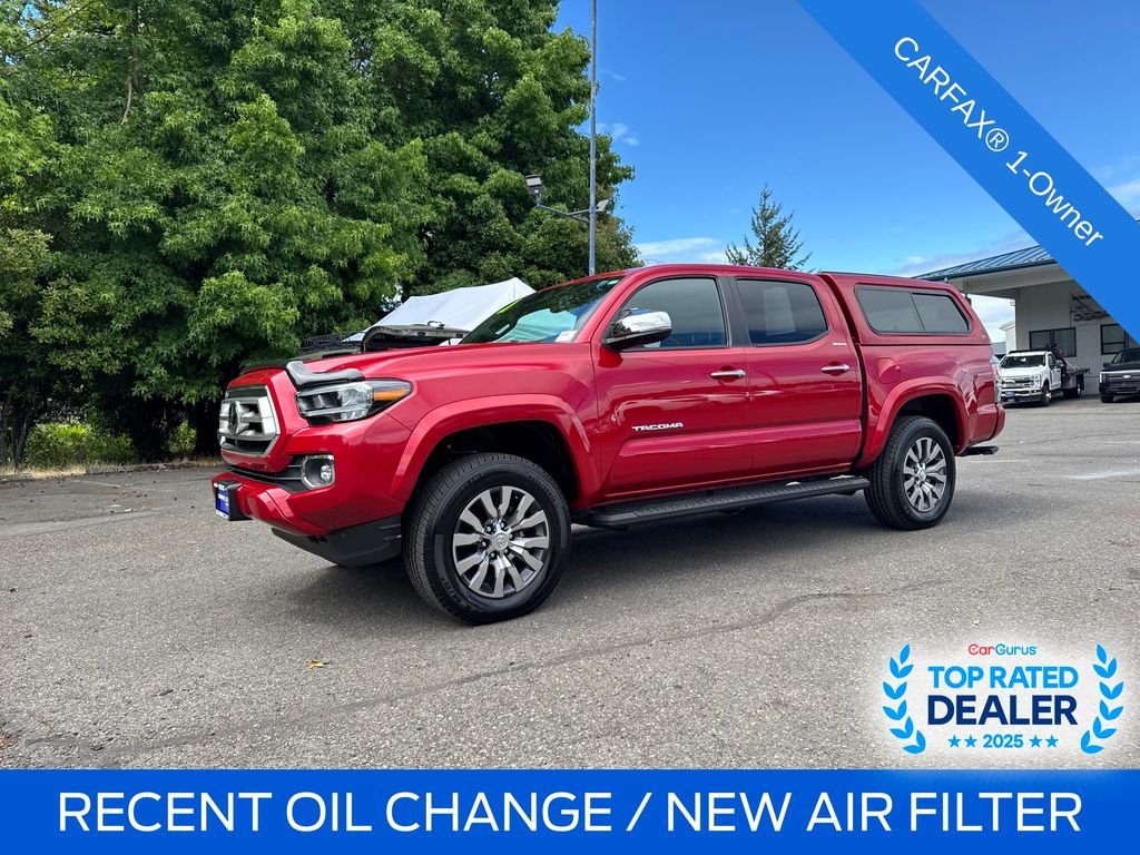 Certified Used 2021 Barcelona Red Metallic Toyota Limited image 1