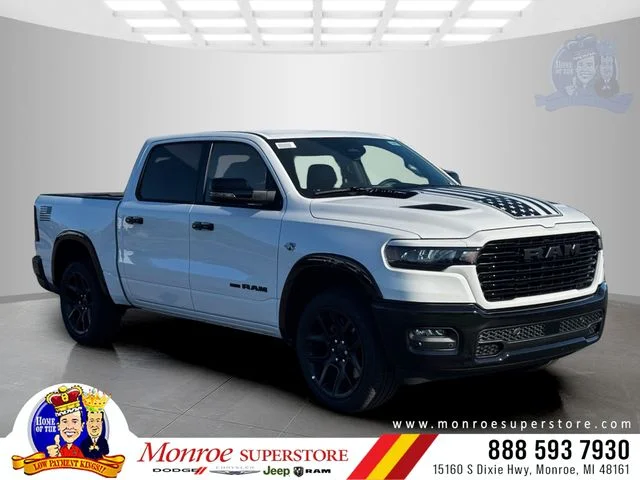 New 2026 Bright White Clear-Coat Exterior Paint RAM LARAMIE image 1