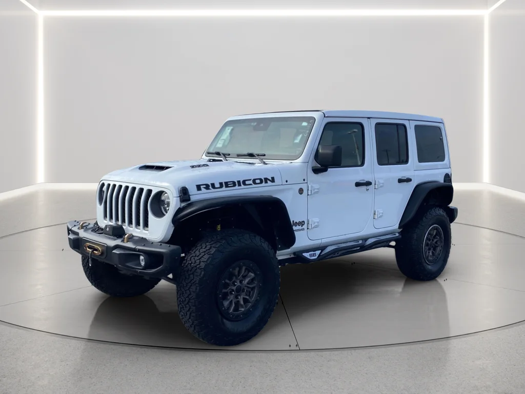 Used 2021 Bright White Clearcoat Jeep Unlimited Rubicon 392 image 3