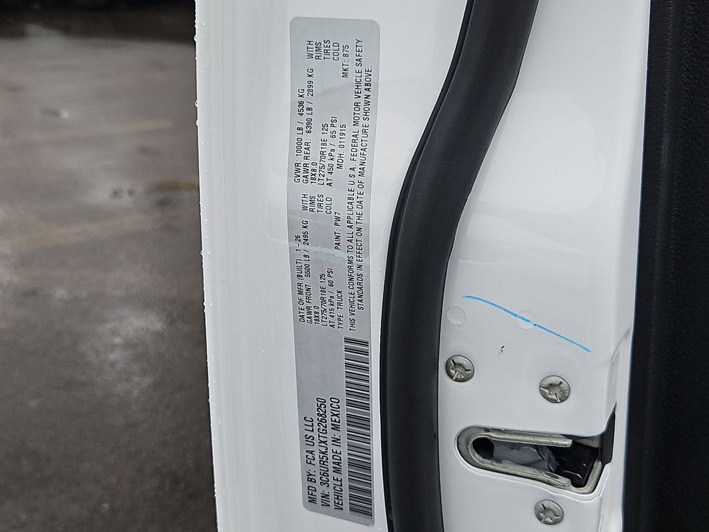 New 2026 Bright White Clear-Coat Exterior Paint RAM Laramie image 28