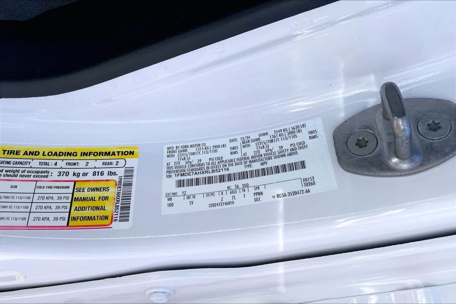 Used 2024 Oxford White Ford Big Bend image 33