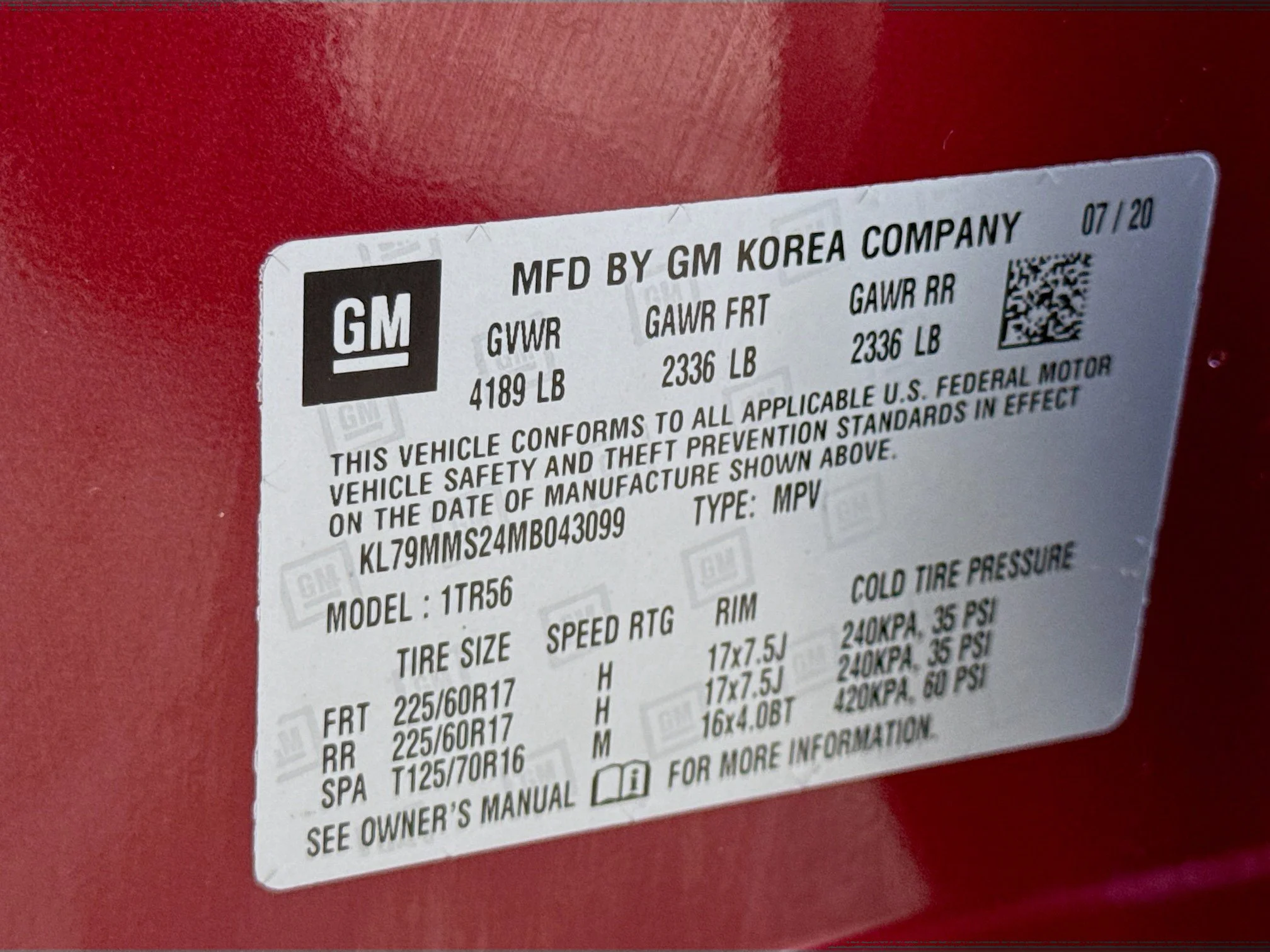 Used 2021 SCARLET RED METALLIC Chevrolet LS image 32