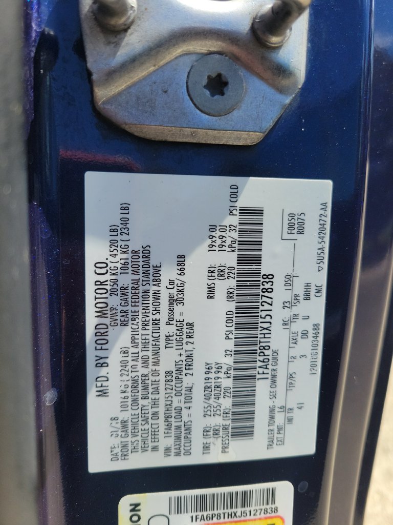 Used 2018 Blue Ford EcoBoost Premium image 34