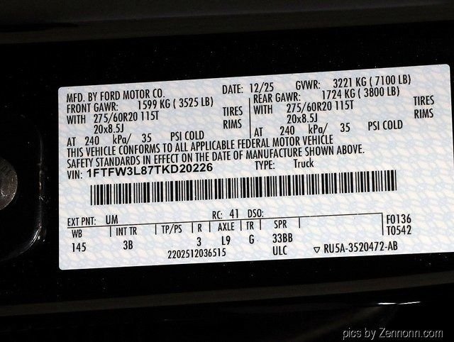 New 2026 Agate Black Metallic Ford XLT image 33