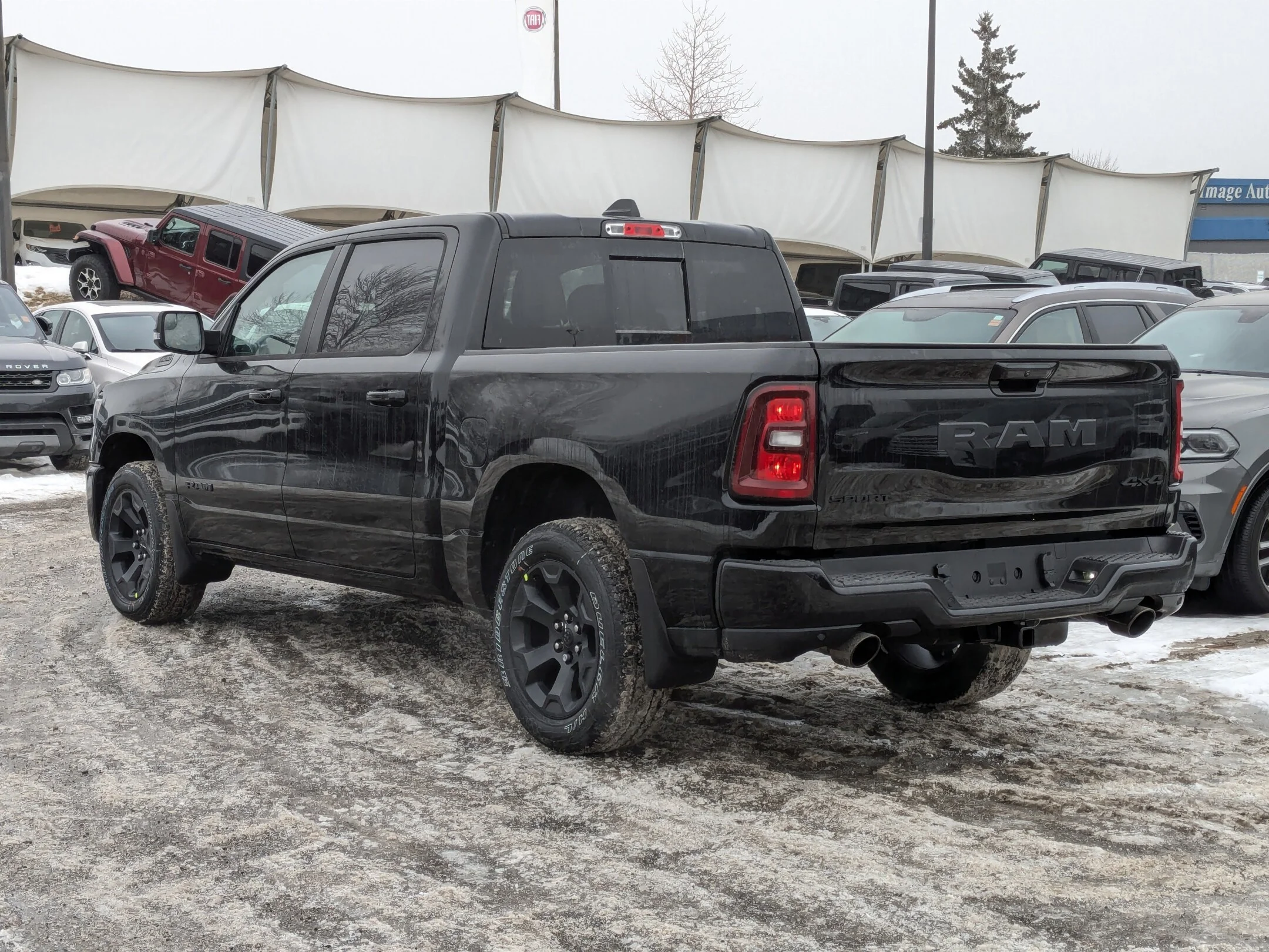 New 2026 Black RAM Sport - - Pano Sunroof - Sport Perf Hood - Anti-Spin Rear Axle - Trailer Brake Control & More! image 6