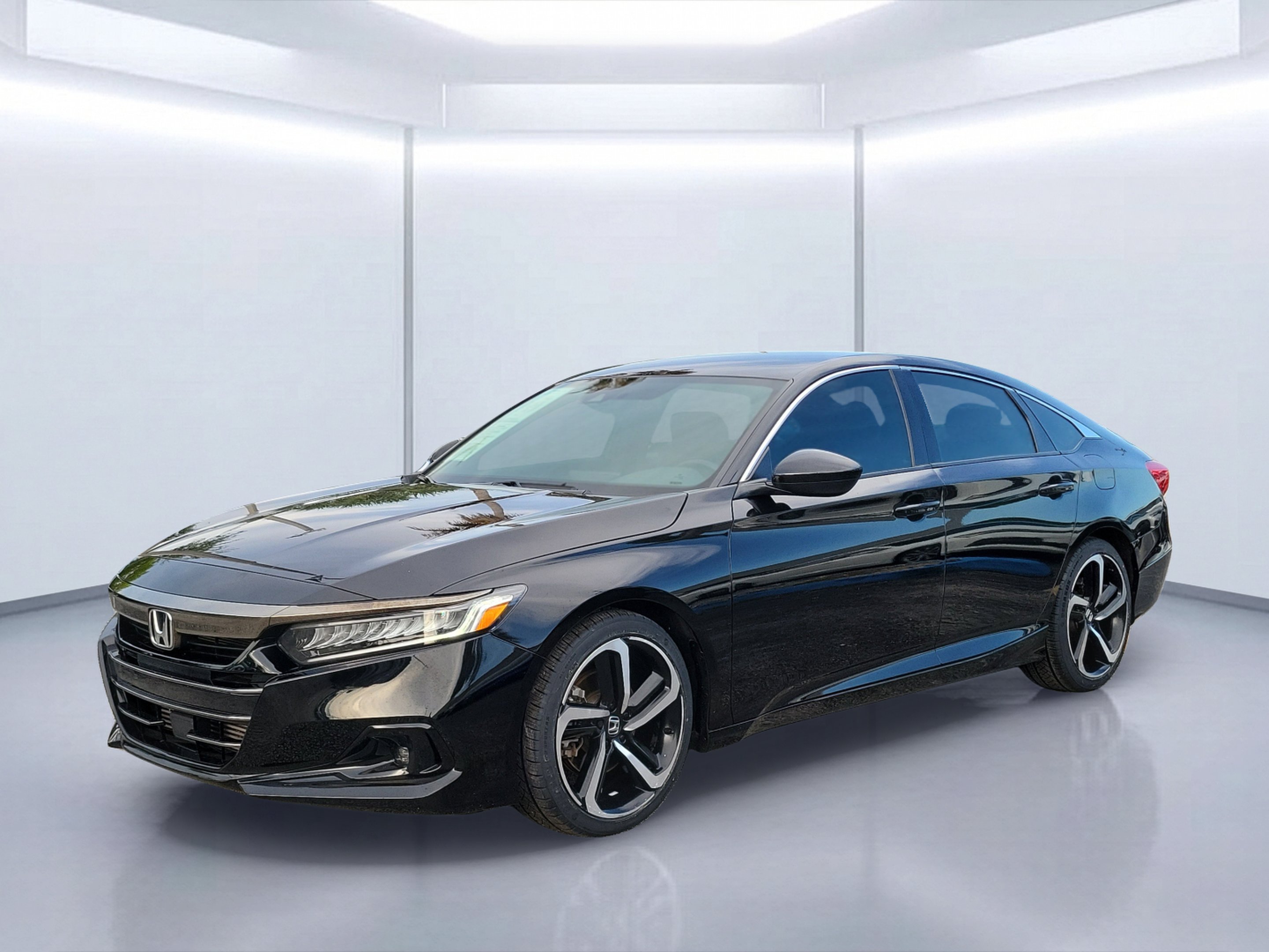 Used 2021 Crystal Black Pearl Honda Sport image 2