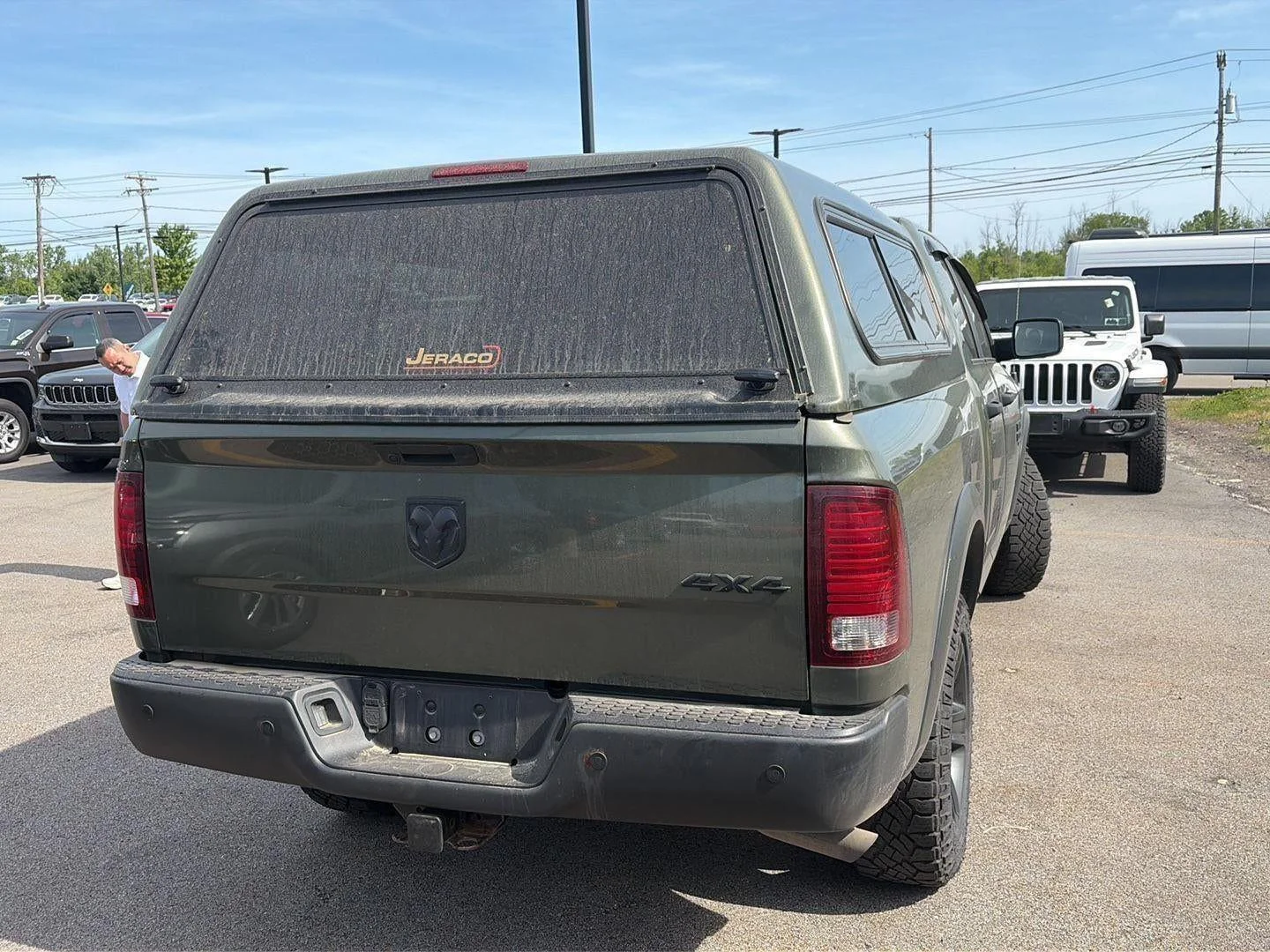 Used 2021 Olive Green Pearlcoat Ram Warlock Quad Cab 4x4 6'4' Box image 96