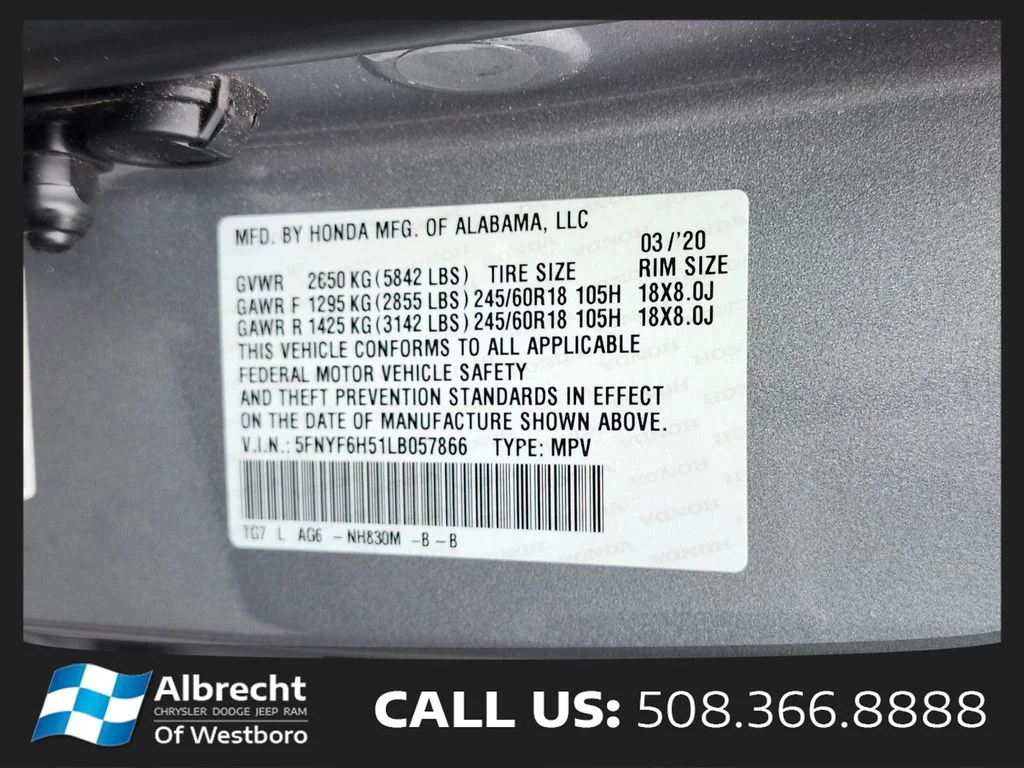Used 2020 Gray Honda EX-L image 36