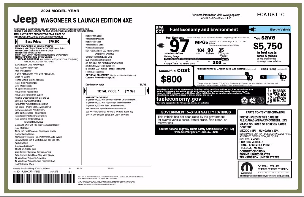Used 2024 White Jeep Launch Edition image 7