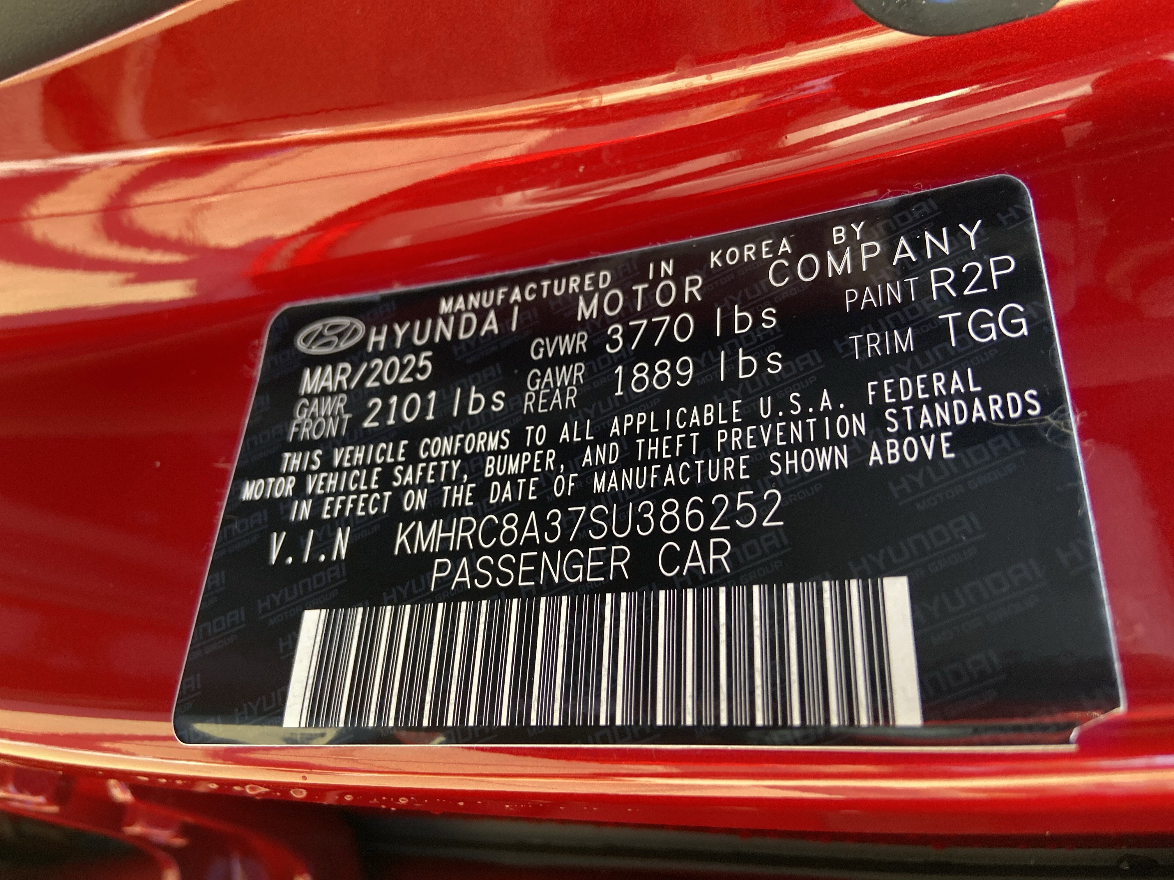 Used 2025 Ultimate Red Hyundai SEL image 33